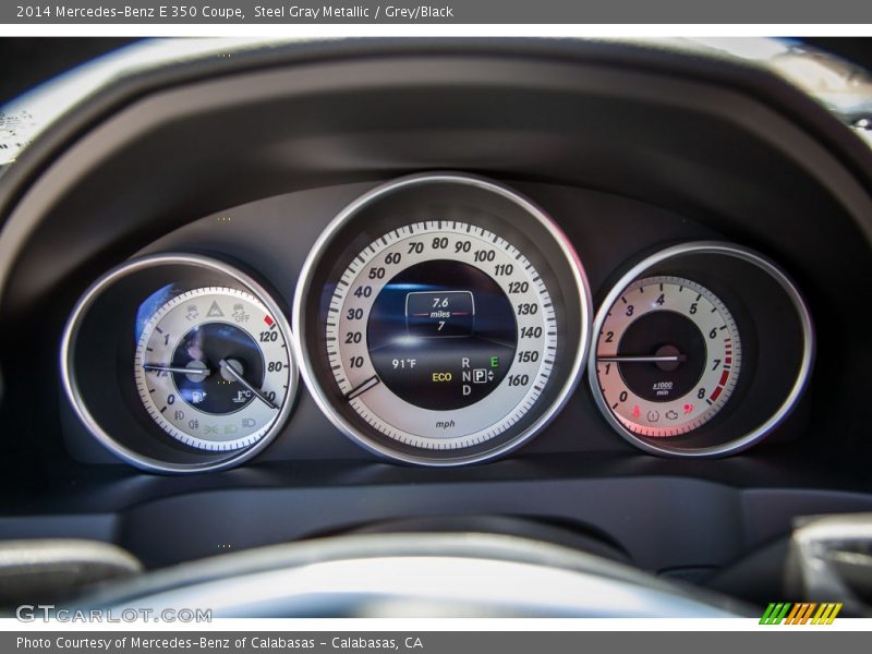 Steel Gray Metallic / Grey/Black 2014 Mercedes-Benz E 350 Coupe