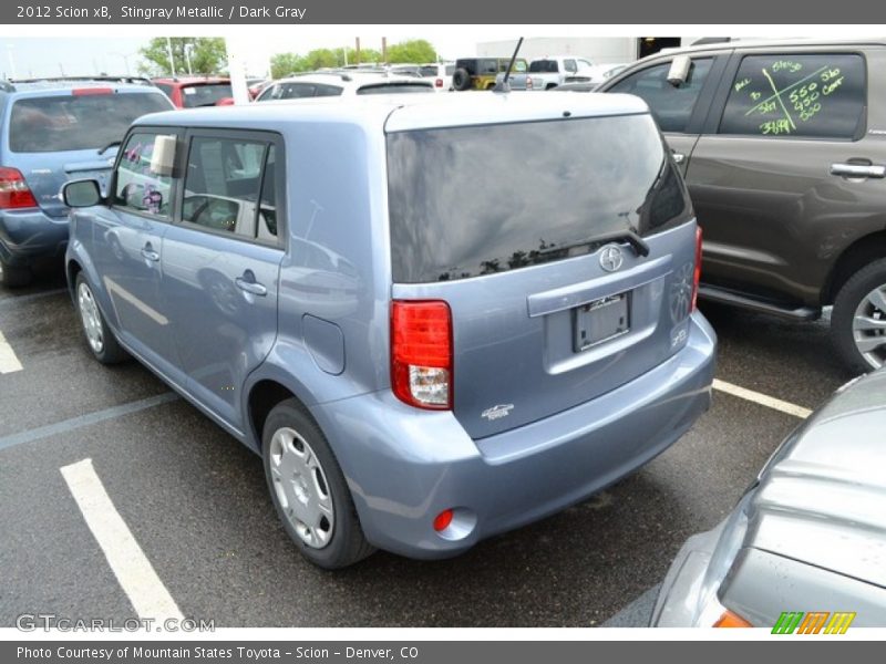 Stingray Metallic / Dark Gray 2012 Scion xB