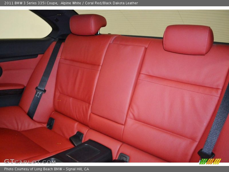 Alpine White / Coral Red/Black Dakota Leather 2011 BMW 3 Series 335i Coupe