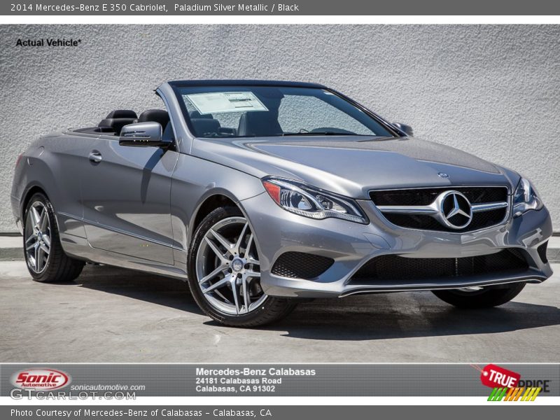Paladium Silver Metallic / Black 2014 Mercedes-Benz E 350 Cabriolet