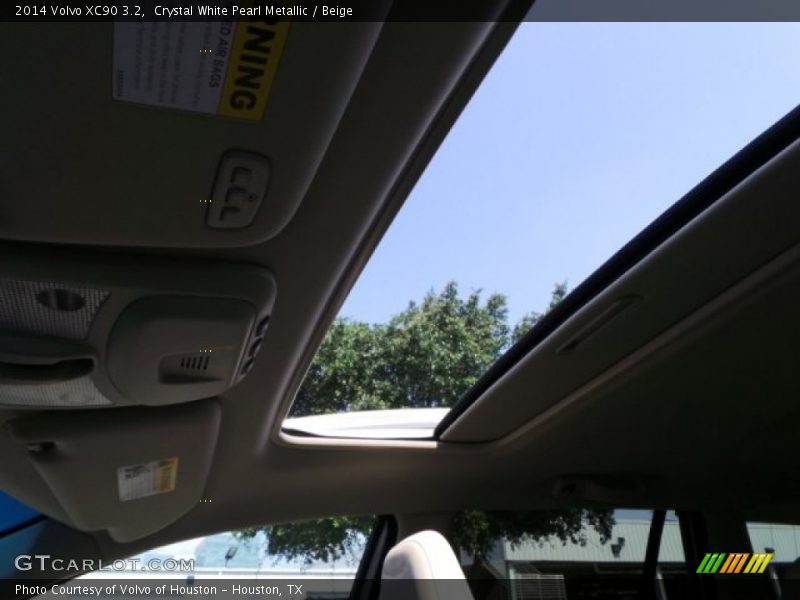Crystal White Pearl Metallic / Beige 2014 Volvo XC90 3.2