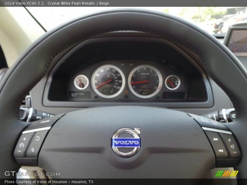Crystal White Pearl Metallic / Beige 2014 Volvo XC90 3.2