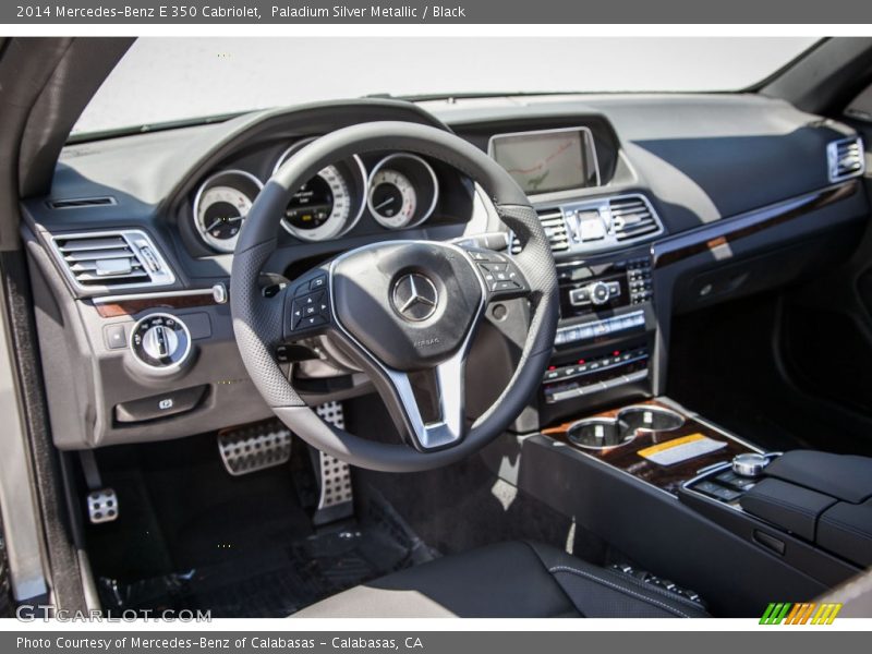 Paladium Silver Metallic / Black 2014 Mercedes-Benz E 350 Cabriolet