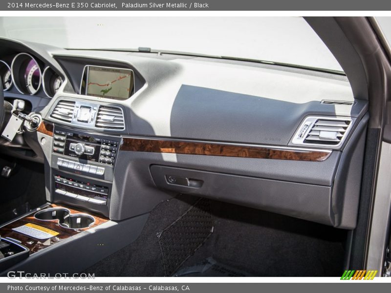Paladium Silver Metallic / Black 2014 Mercedes-Benz E 350 Cabriolet