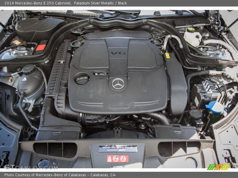 Paladium Silver Metallic / Black 2014 Mercedes-Benz E 350 Cabriolet