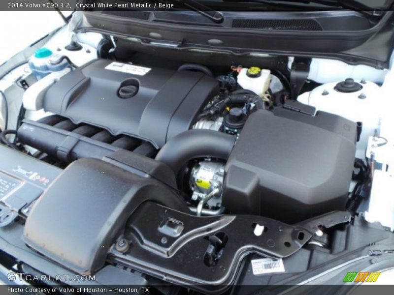 Crystal White Pearl Metallic / Beige 2014 Volvo XC90 3.2