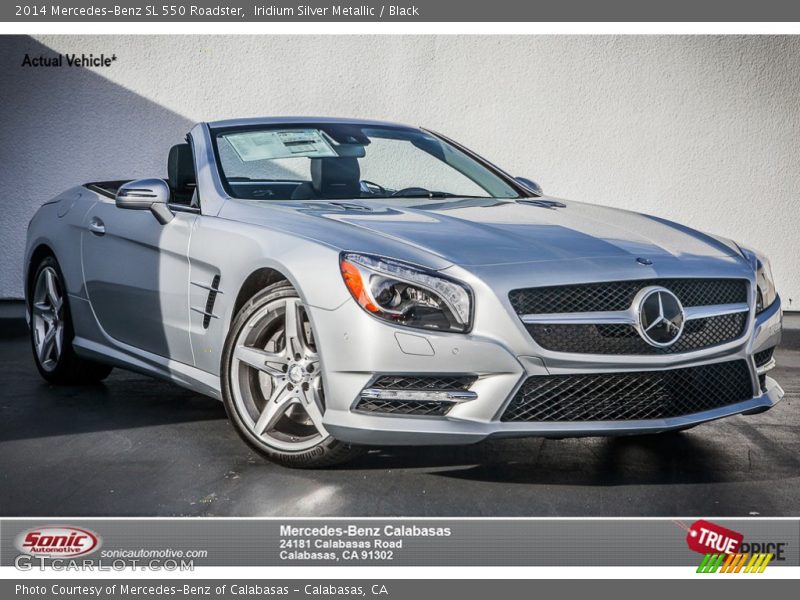 Iridium Silver Metallic / Black 2014 Mercedes-Benz SL 550 Roadster