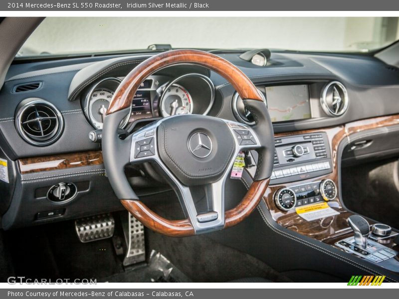 Iridium Silver Metallic / Black 2014 Mercedes-Benz SL 550 Roadster