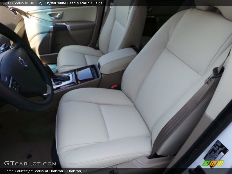 Crystal White Pearl Metallic / Beige 2014 Volvo XC90 3.2