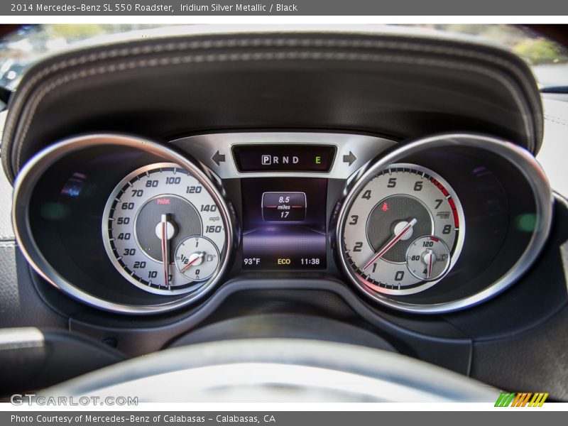 Iridium Silver Metallic / Black 2014 Mercedes-Benz SL 550 Roadster