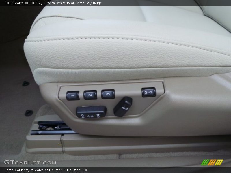 Crystal White Pearl Metallic / Beige 2014 Volvo XC90 3.2