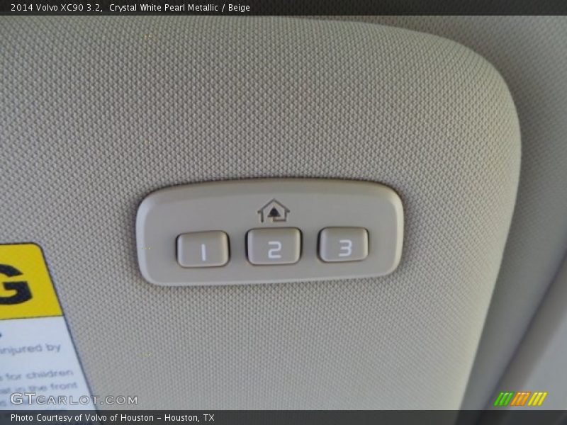 Crystal White Pearl Metallic / Beige 2014 Volvo XC90 3.2