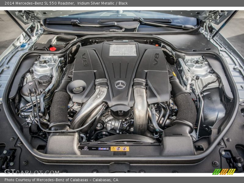 Iridium Silver Metallic / Black 2014 Mercedes-Benz SL 550 Roadster