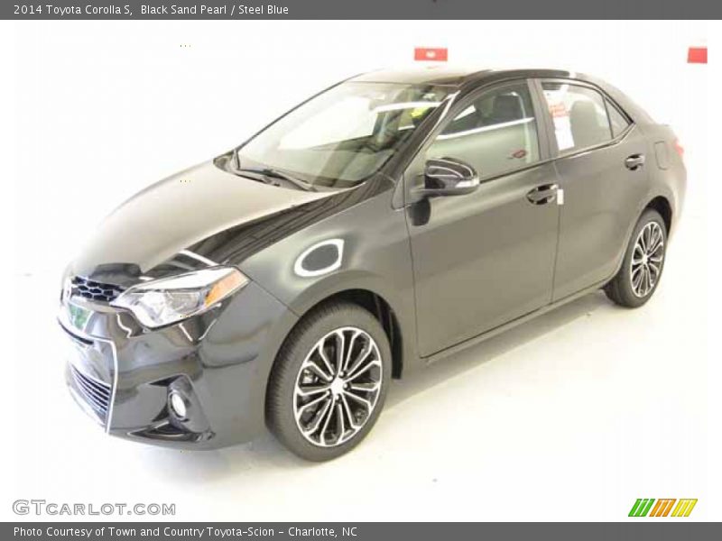 Black Sand Pearl / Steel Blue 2014 Toyota Corolla S