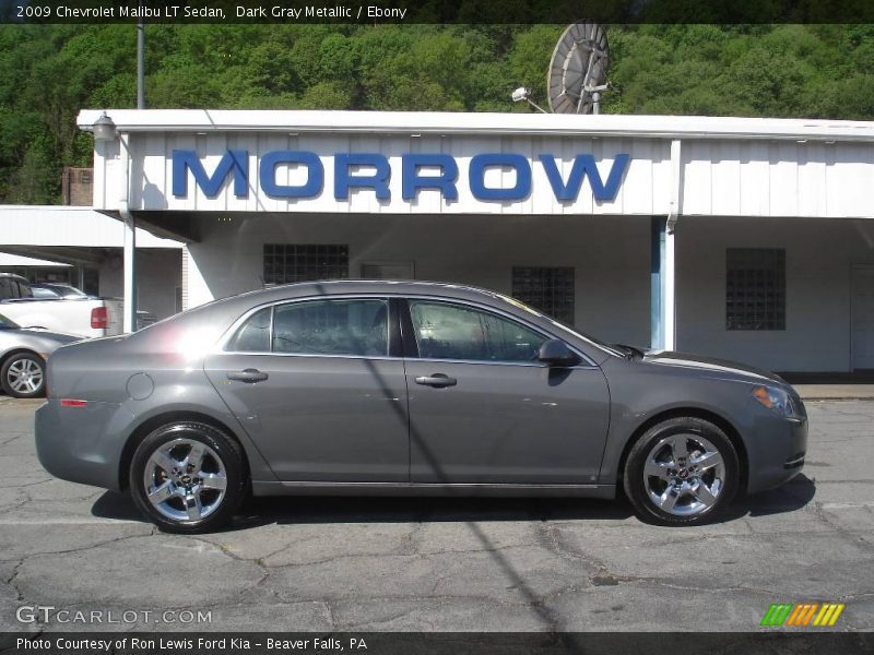 Dark Gray Metallic / Ebony 2009 Chevrolet Malibu LT Sedan