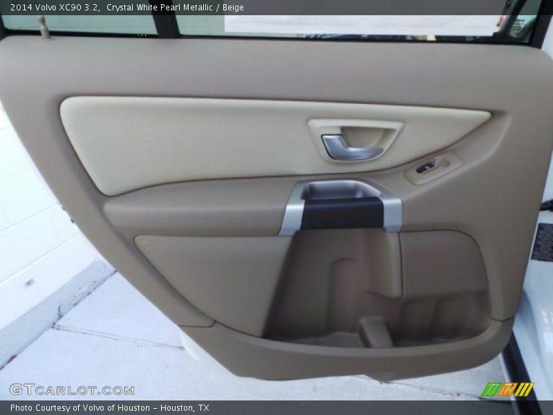 Crystal White Pearl Metallic / Beige 2014 Volvo XC90 3.2