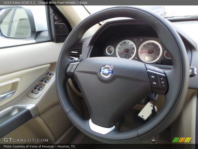 Crystal White Pearl Metallic / Beige 2014 Volvo XC90 3.2