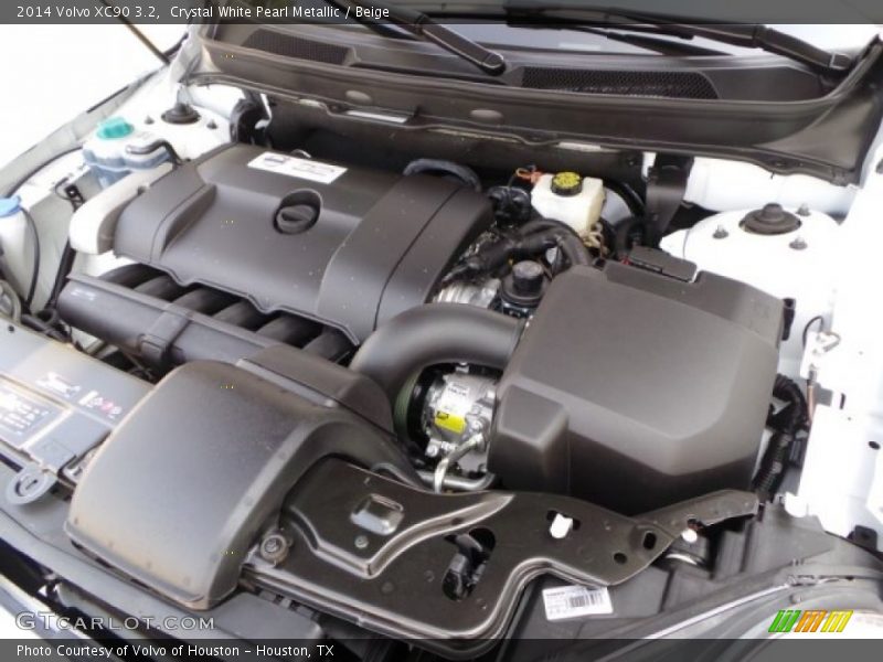 Crystal White Pearl Metallic / Beige 2014 Volvo XC90 3.2