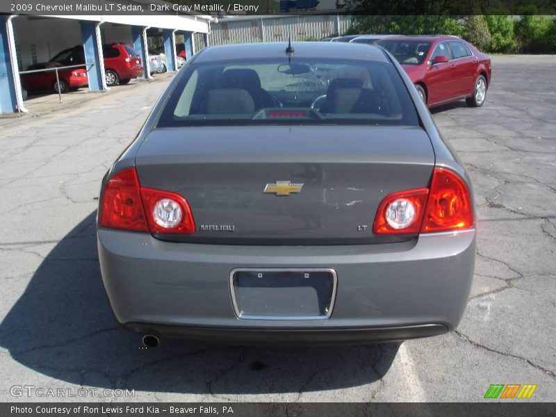 Dark Gray Metallic / Ebony 2009 Chevrolet Malibu LT Sedan