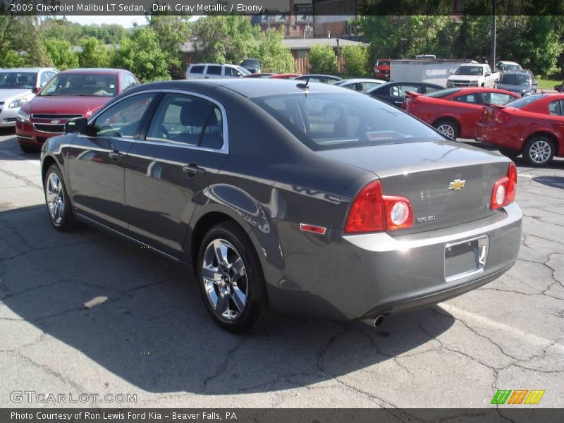 Dark Gray Metallic / Ebony 2009 Chevrolet Malibu LT Sedan
