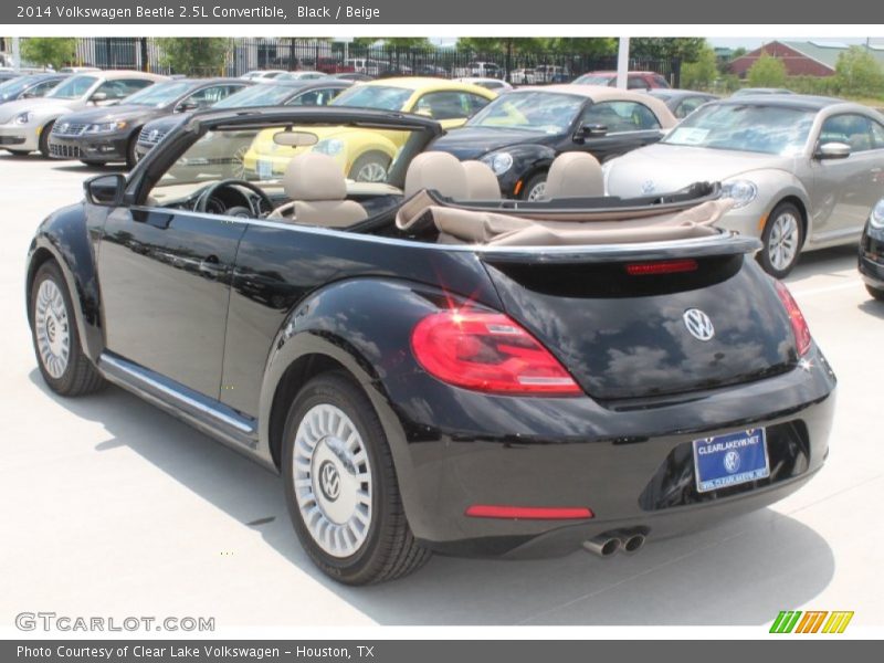 Black / Beige 2014 Volkswagen Beetle 2.5L Convertible