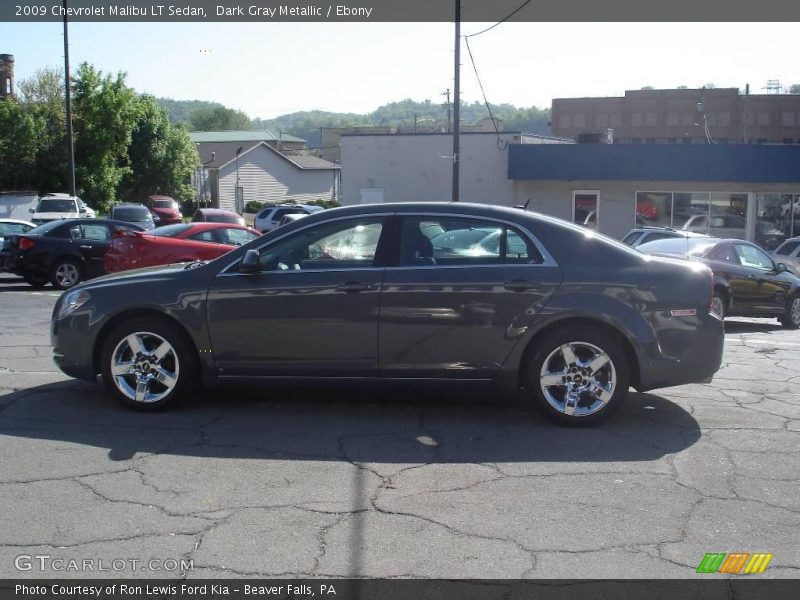 Dark Gray Metallic / Ebony 2009 Chevrolet Malibu LT Sedan