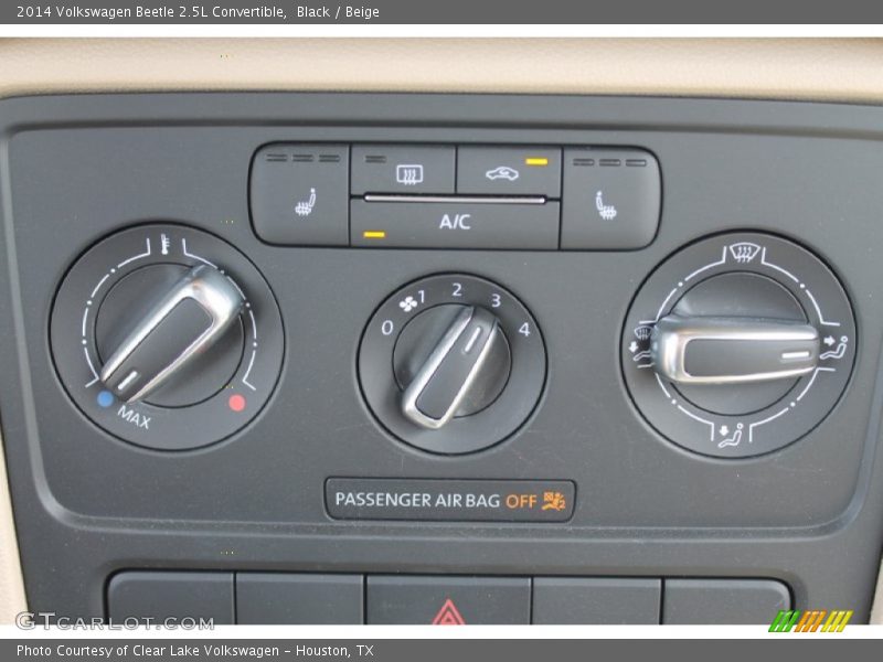 Black / Beige 2014 Volkswagen Beetle 2.5L Convertible