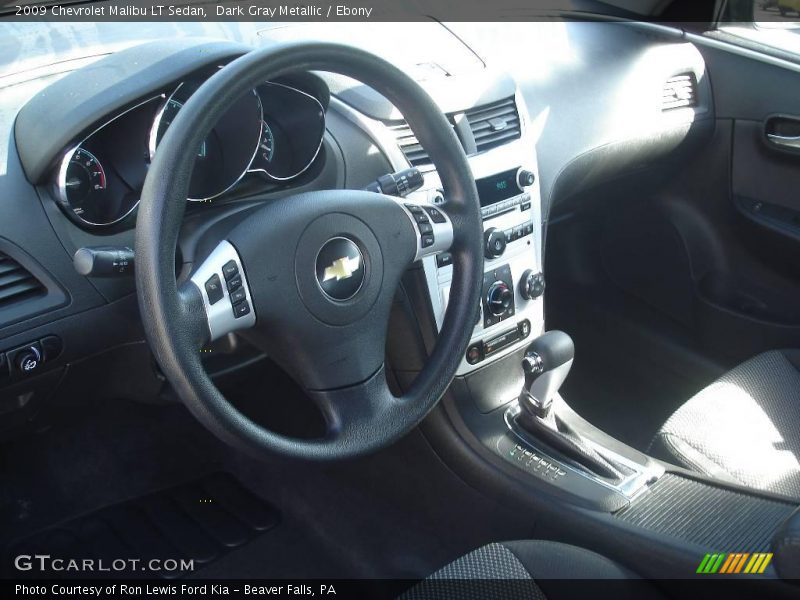 Dark Gray Metallic / Ebony 2009 Chevrolet Malibu LT Sedan