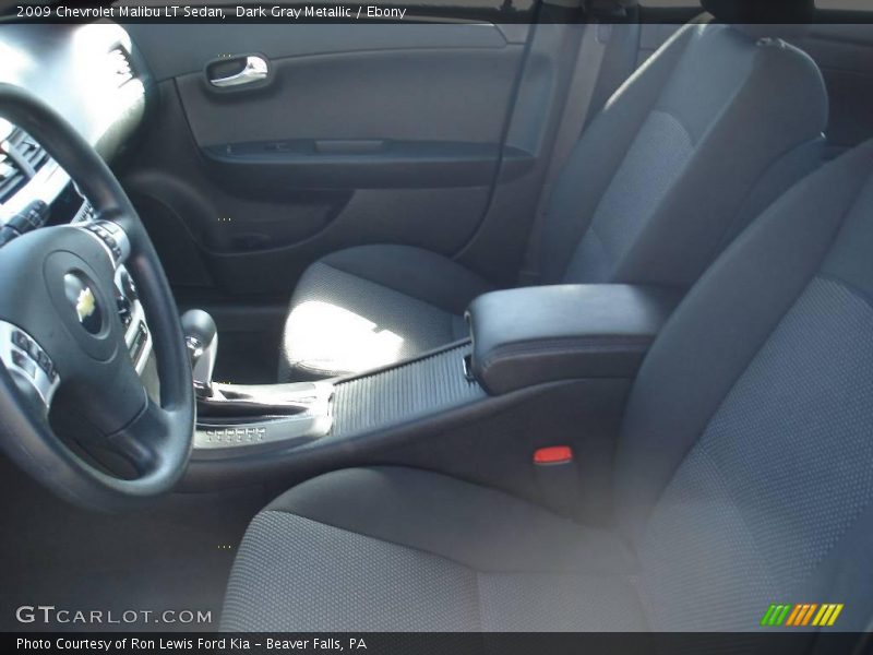 Dark Gray Metallic / Ebony 2009 Chevrolet Malibu LT Sedan