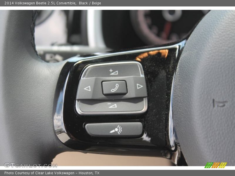 Black / Beige 2014 Volkswagen Beetle 2.5L Convertible