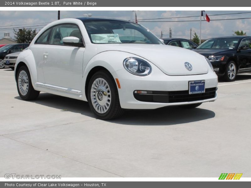 Pure White / Beige 2014 Volkswagen Beetle 1.8T