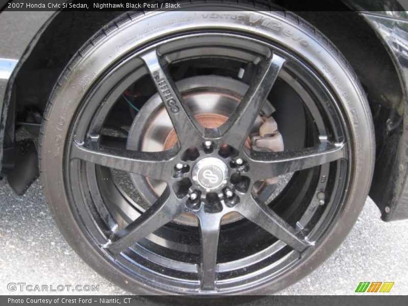 Nighthawk Black Pearl / Black 2007 Honda Civic Si Sedan
