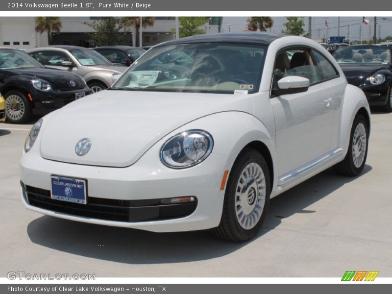 Pure White / Beige 2014 Volkswagen Beetle 1.8T