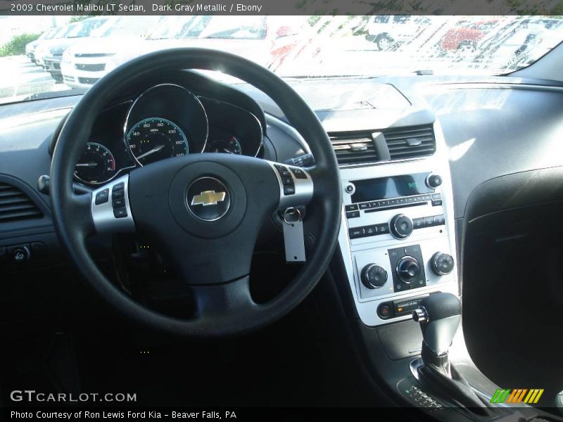 Dark Gray Metallic / Ebony 2009 Chevrolet Malibu LT Sedan