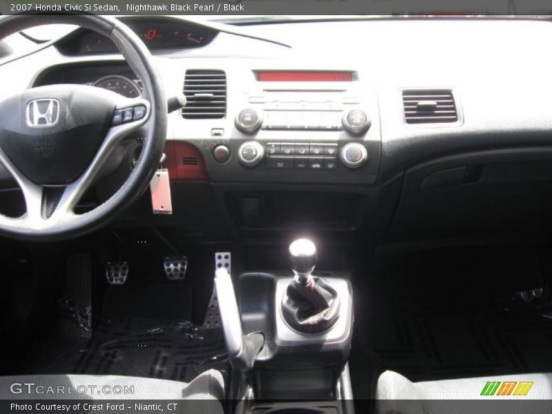Nighthawk Black Pearl / Black 2007 Honda Civic Si Sedan