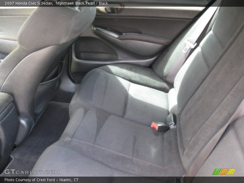 Nighthawk Black Pearl / Black 2007 Honda Civic Si Sedan