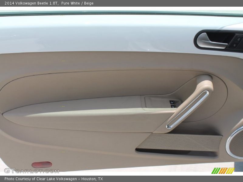 Pure White / Beige 2014 Volkswagen Beetle 1.8T