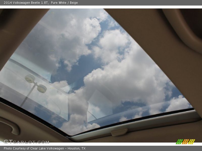 Pure White / Beige 2014 Volkswagen Beetle 1.8T