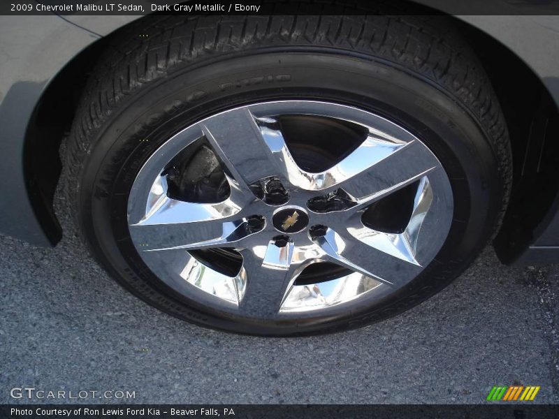 Dark Gray Metallic / Ebony 2009 Chevrolet Malibu LT Sedan