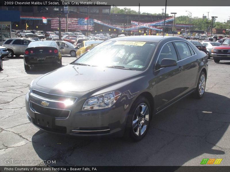Dark Gray Metallic / Ebony 2009 Chevrolet Malibu LT Sedan