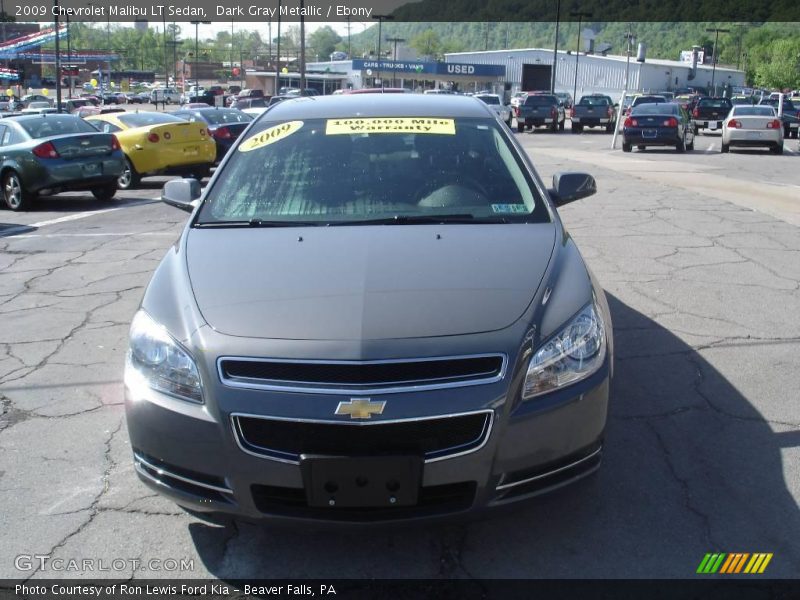 Dark Gray Metallic / Ebony 2009 Chevrolet Malibu LT Sedan