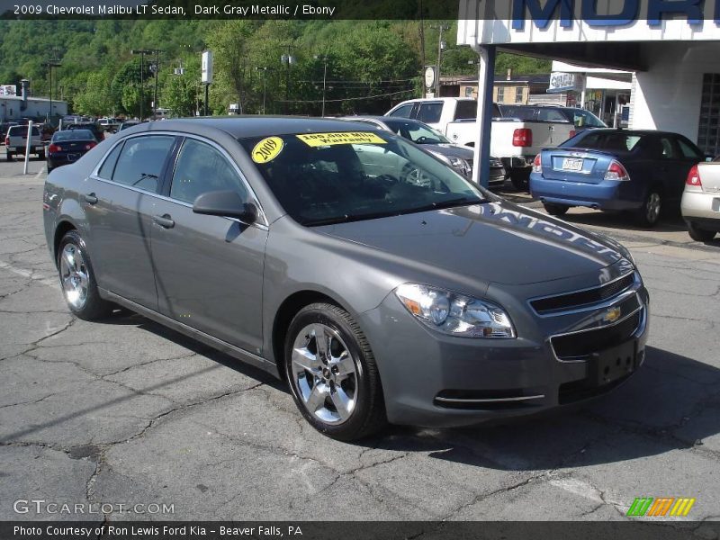 Dark Gray Metallic / Ebony 2009 Chevrolet Malibu LT Sedan