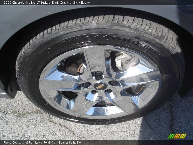 Dark Gray Metallic / Ebony 2009 Chevrolet Malibu LT Sedan