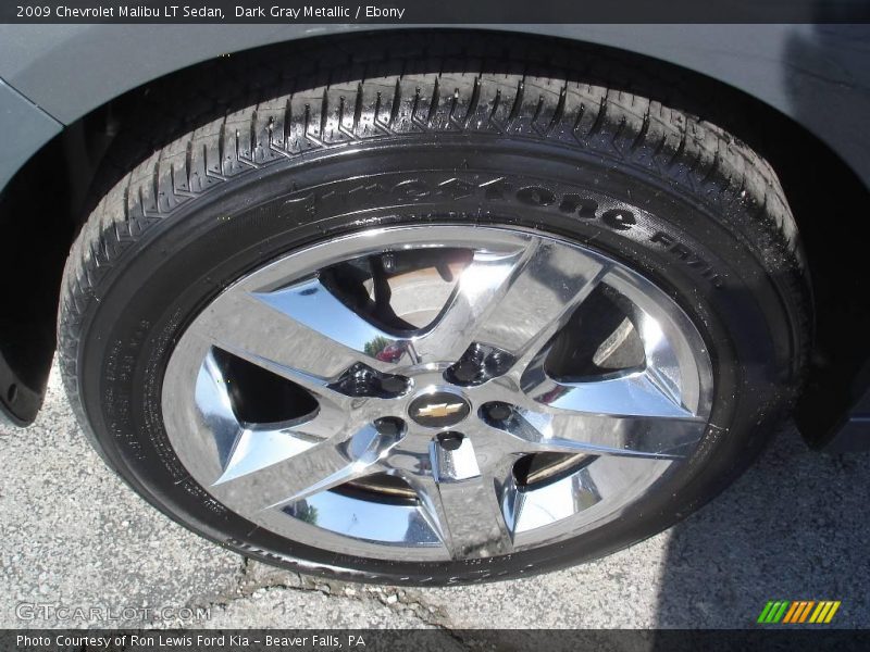 Dark Gray Metallic / Ebony 2009 Chevrolet Malibu LT Sedan