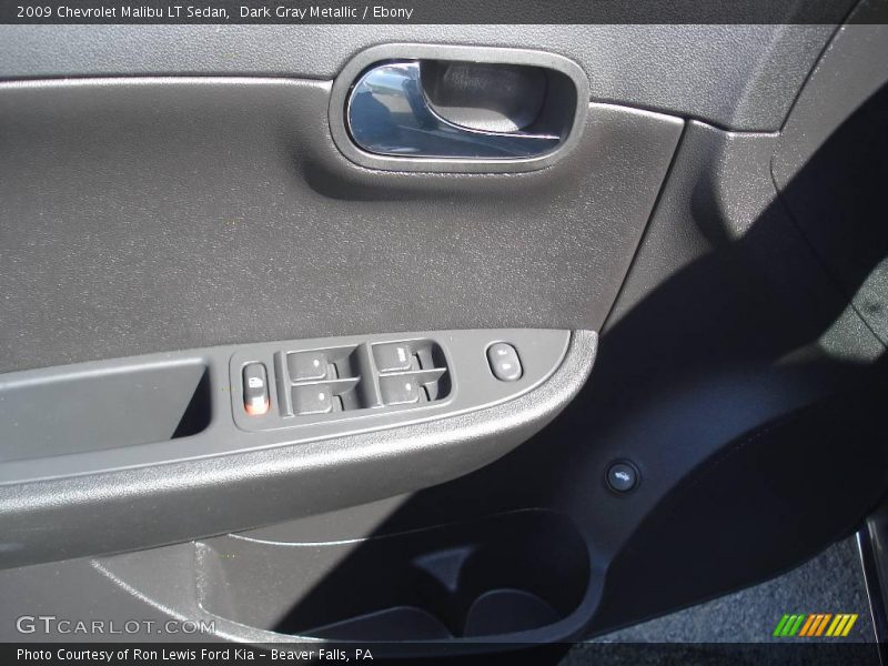 Dark Gray Metallic / Ebony 2009 Chevrolet Malibu LT Sedan