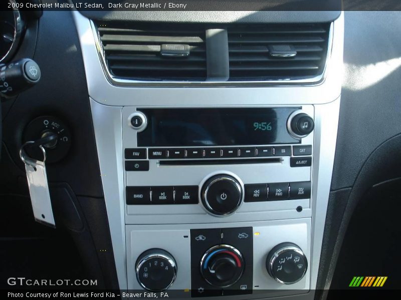 Dark Gray Metallic / Ebony 2009 Chevrolet Malibu LT Sedan