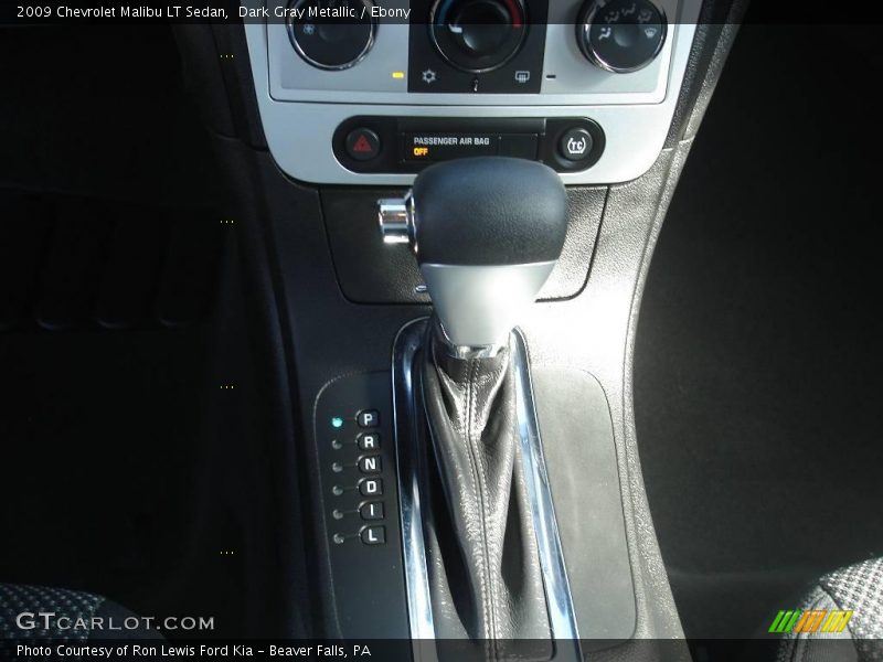 Dark Gray Metallic / Ebony 2009 Chevrolet Malibu LT Sedan