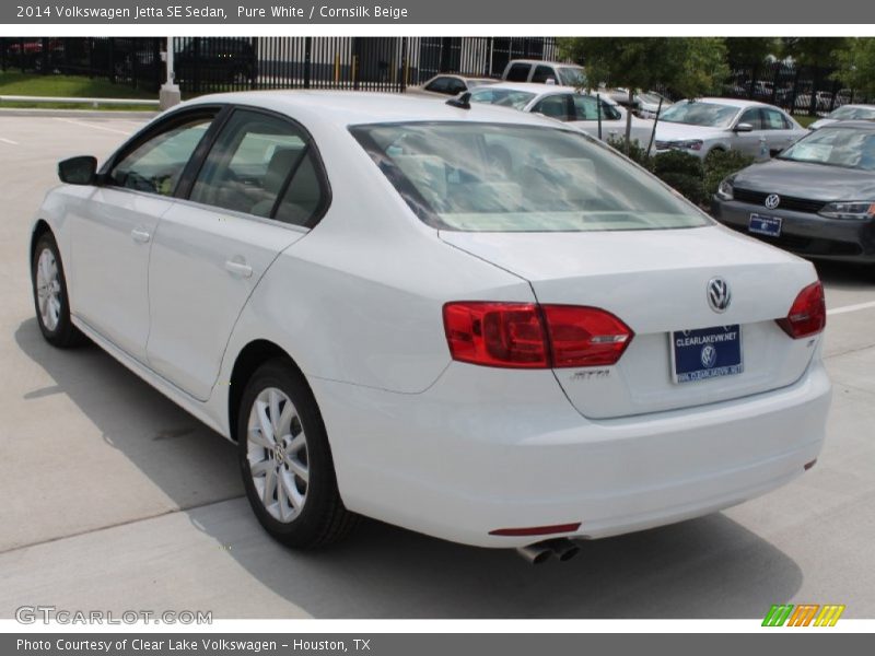 Pure White / Cornsilk Beige 2014 Volkswagen Jetta SE Sedan
