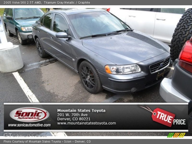 Titanium Gray Metallic / Graphite 2005 Volvo S60 2.5T AWD