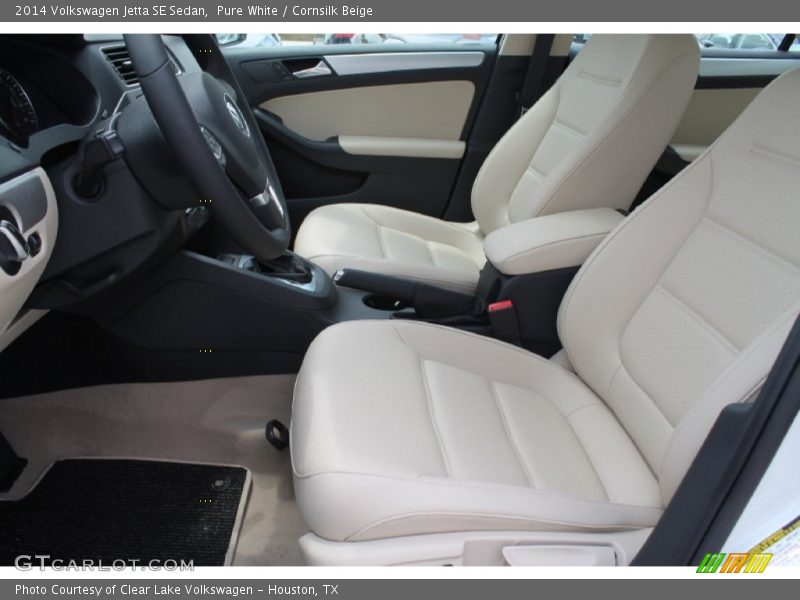 Pure White / Cornsilk Beige 2014 Volkswagen Jetta SE Sedan